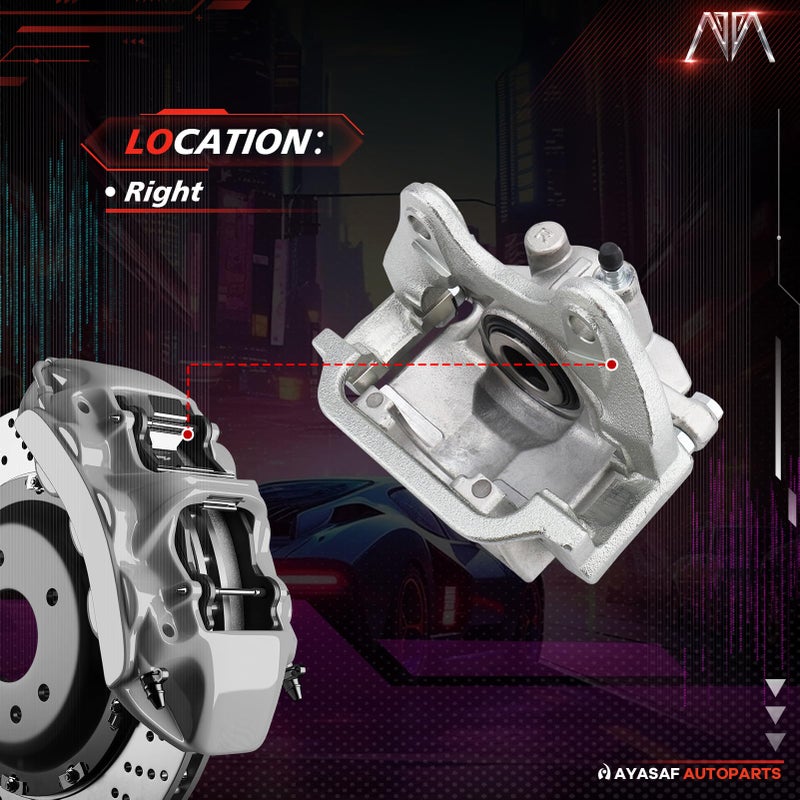 MAYASAF 18B5031 Rear Right Disc Brake Caliper Passenger Side for Chevy Silverado 1500/Tahoe/Suburban/Avalanche, for GMC Sierra 1500/Yukon, for Cadillac Escalade/ESV/EXT - Image 2